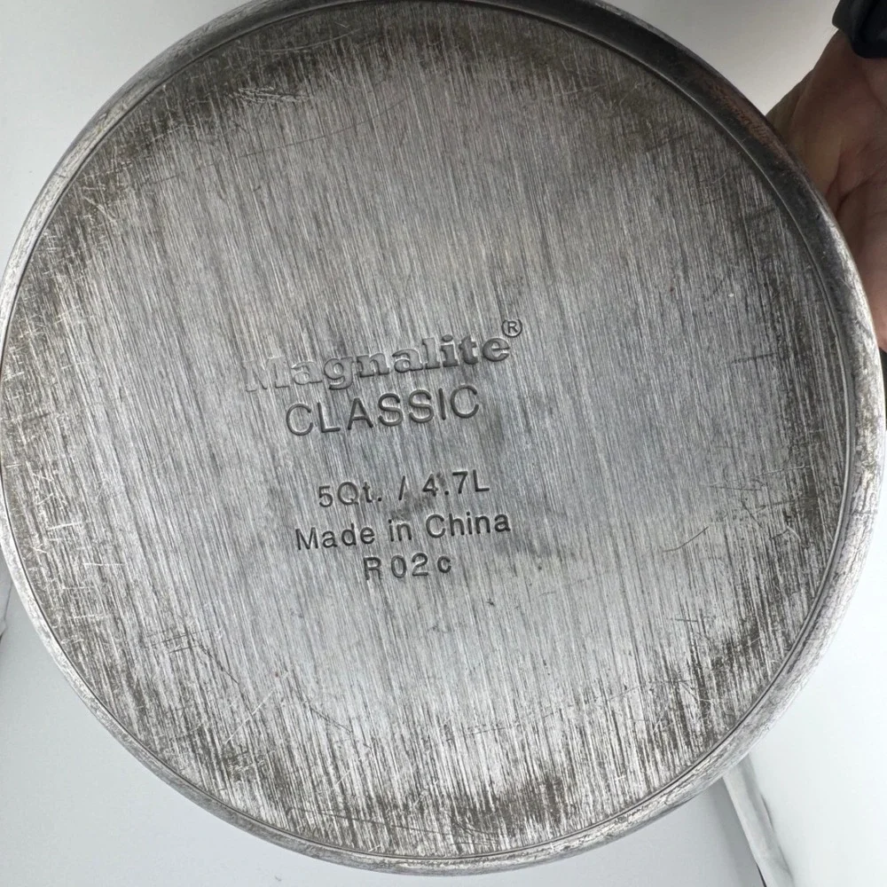 Magnalite Classic Stock Pot 5 Qt Silver Good Cast Aluminum Dutch Oven R02C